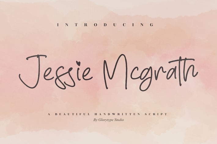Jessie Mcgrath Monoline Font
