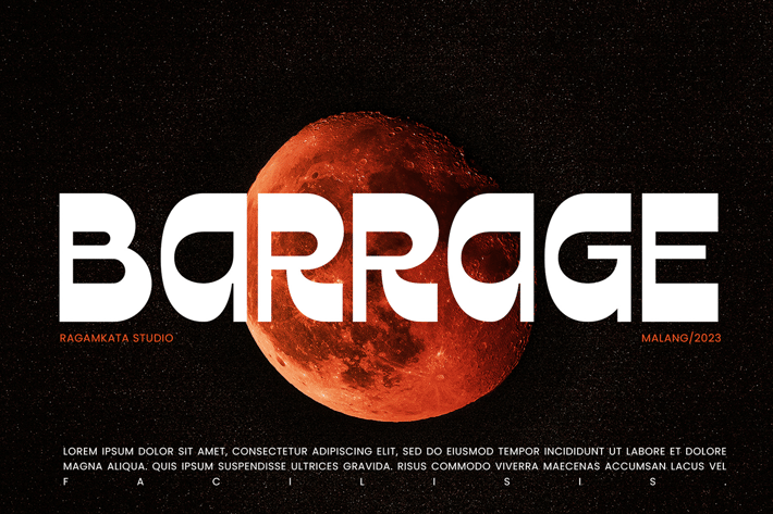 Barrage - Display Font