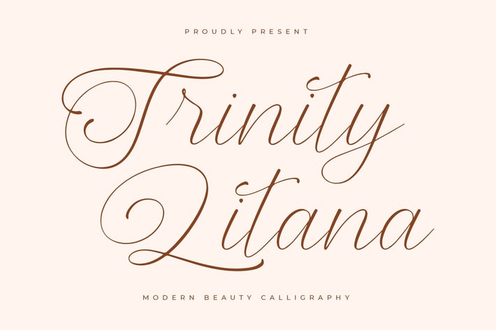 Trinity Litana Modern Calligraphy