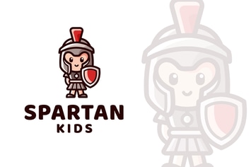 Spartan Kids Logo Template