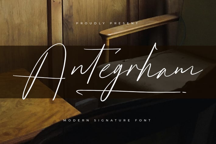 Antegrham  Modern Signature Font