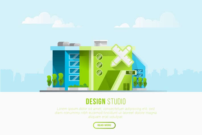 Design Studio - Vector Landscape & Building