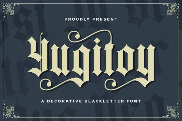 Yugitoy - Blackletter Font