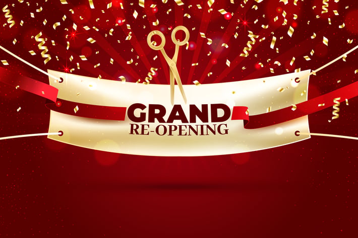 Opening Soon Vector Background