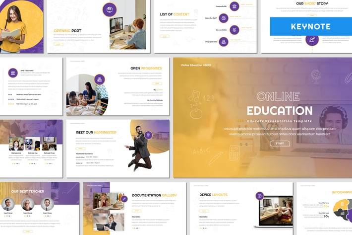 Online Education - Keynote Template