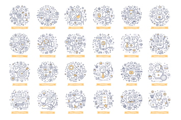 24 Marketing Doodle Concepts