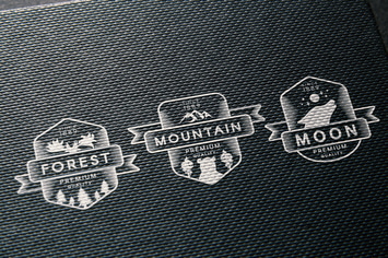 3 Vintage Wild & Free Badges