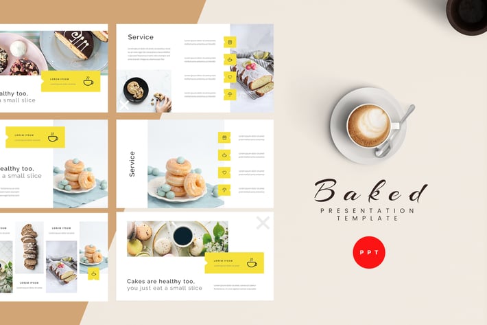 Baked - Bakery Powerpoint Presentation Template