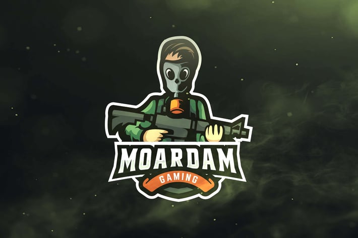 Mask Soldier Sport and Esports Logos
