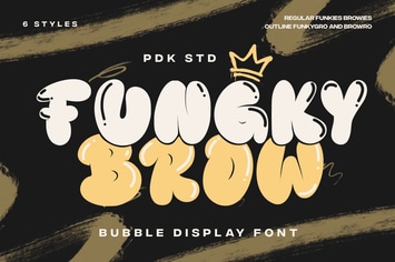 Funky Brow - New Bubble Graffiti Font