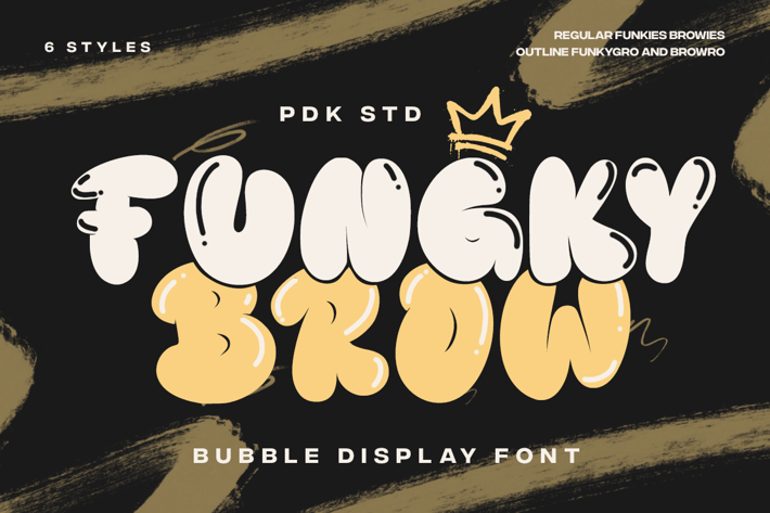 Funky Brow - New Bubble Graffiti Font