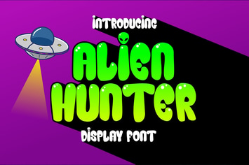 Alien Hunter - Fun Display Font