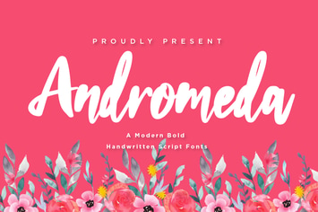 Andromeda - Moden Bold Handwritten Script fonts