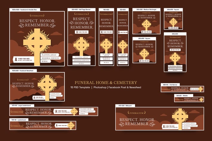 Funeral Home & Cemetery Banners Ad