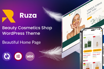 Ruza - Beauty Cosmetics Shop WordPress Theme