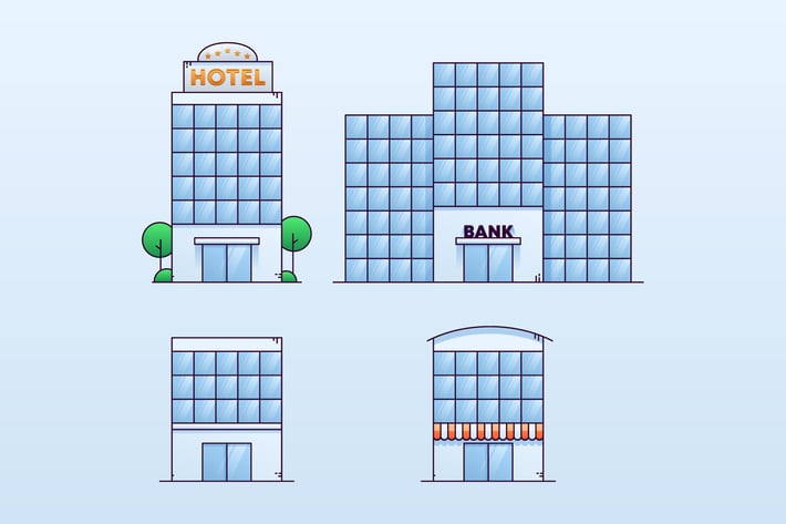 City Office Building Objects