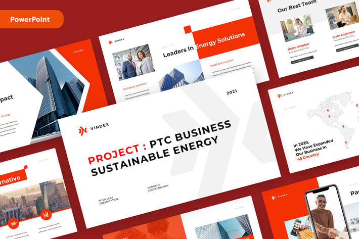 VINDEX - Business Pitch Powerpoint Template