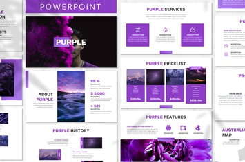 Purple - Business Powerpoint Template