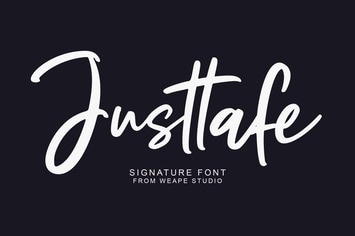 Justtafe - Signature Font