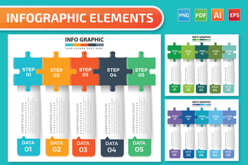 Puzzle Infographics design
