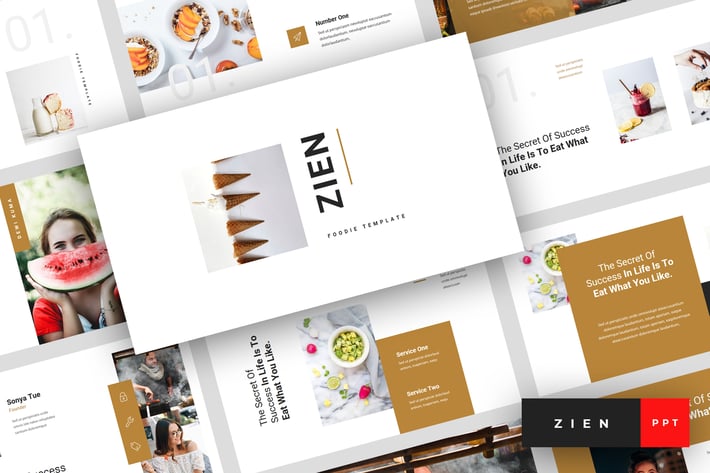 Zien - Food PowerPoint Template