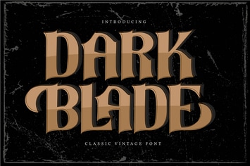 Dark Blade | Classic Vintage Font