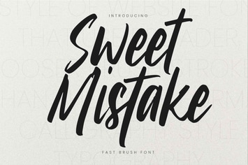 Sweet Mistake - Fast Brush Font
