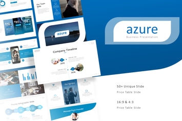 Azure Professional Presentation Template