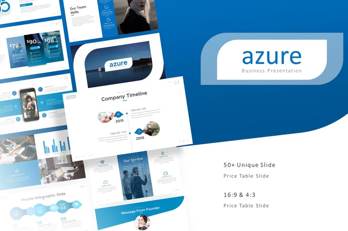 Azure Professional Presentation Template