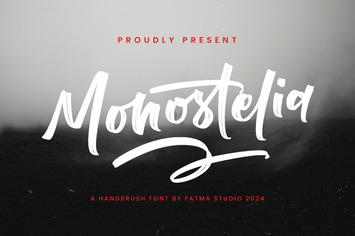 Monostelia - Brush Font