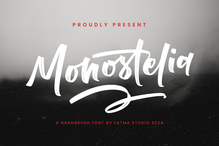 Monostelia - Brush Font