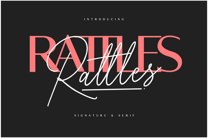 Rattles Signature Font Duo