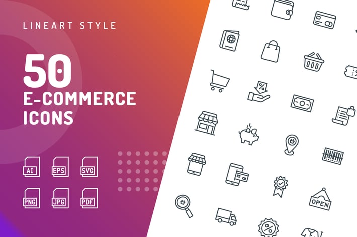 Ecommerce Line Icons