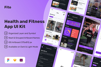 Fito - Health and Fitness App UI Kit