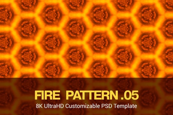 8K UltraHD Seamless Fire Pattern Background