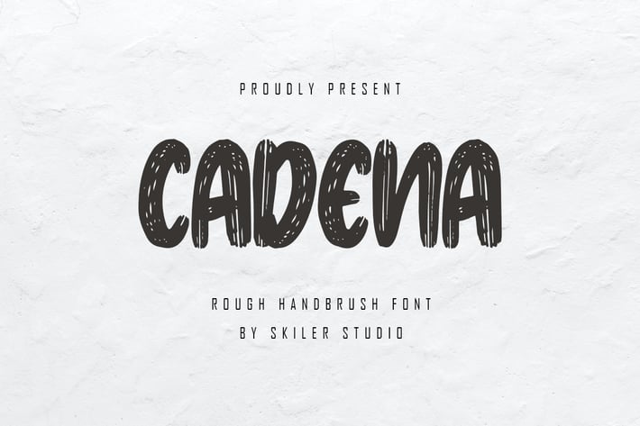Cadena - Rough Handbrush Font