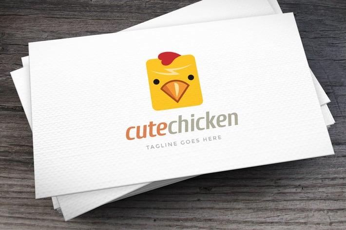 Cute Chicken Logo Template