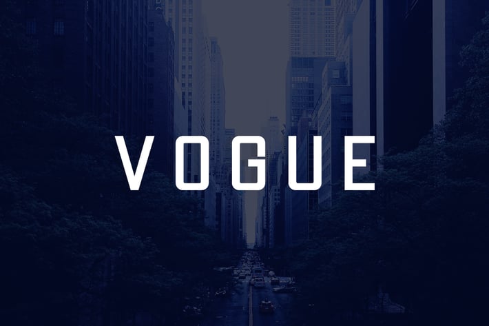 VOGUE - Modern Display / Headline / Logo Typeface