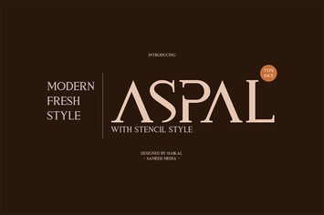 Aspal Typeface Font
