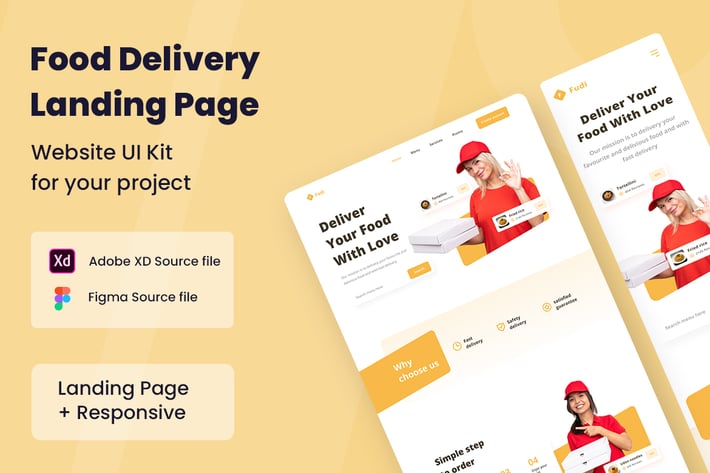 Food Delivery - Website UI Kit