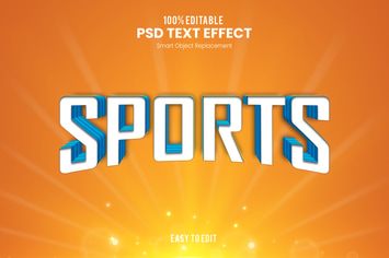 Sports - Sporty PSD Text Effect