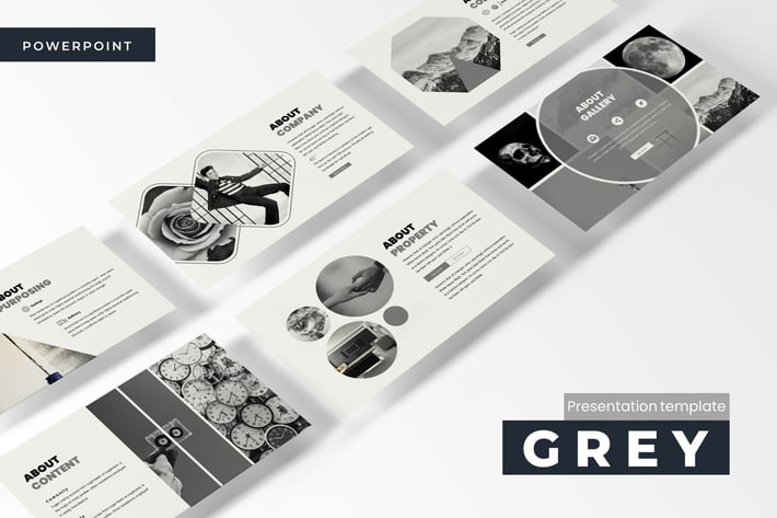 Grey  - Powerpoint Template