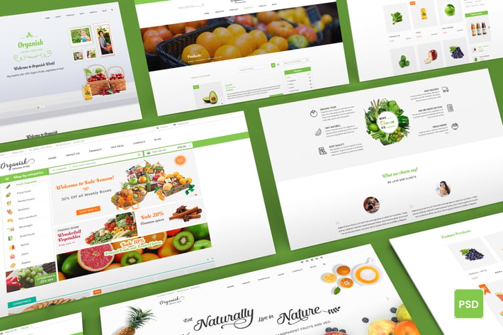 Organisk - Multi-Purpose Organic PSD Template