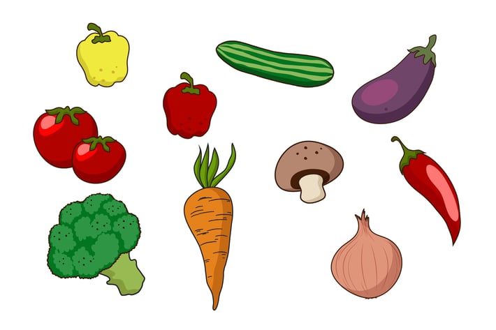 Vegetables Doodle