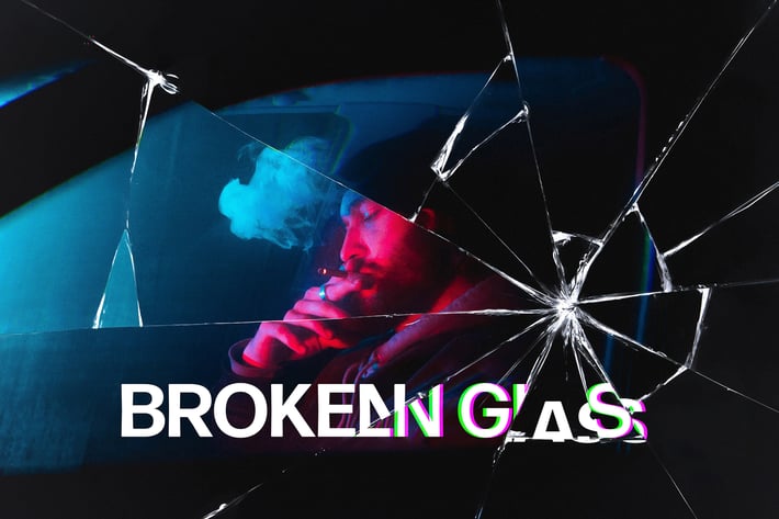 Broken Glass Photoshop Effect