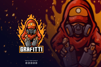 Grafitti Sprayer Logo