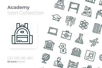 Academy  Outline Icon