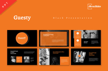 Guesty - Black Powerpoint Template