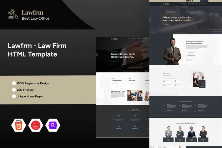 Lawfrm | Law Firm HTML Template
