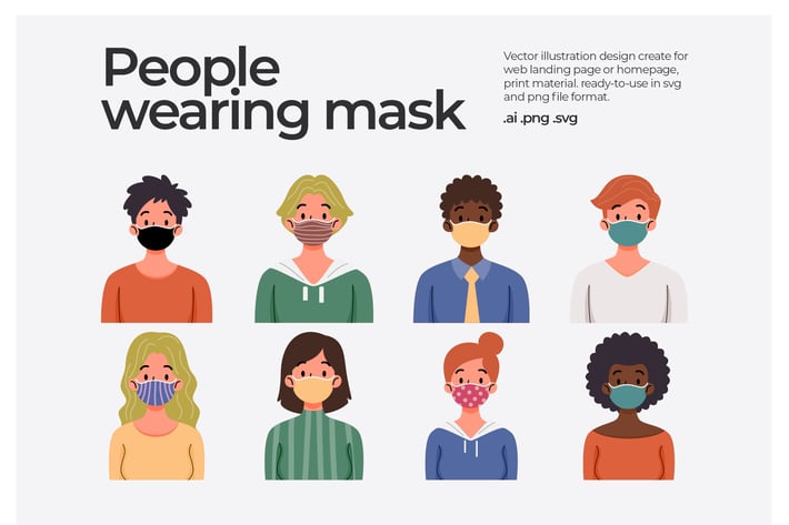 People-mask - illustration